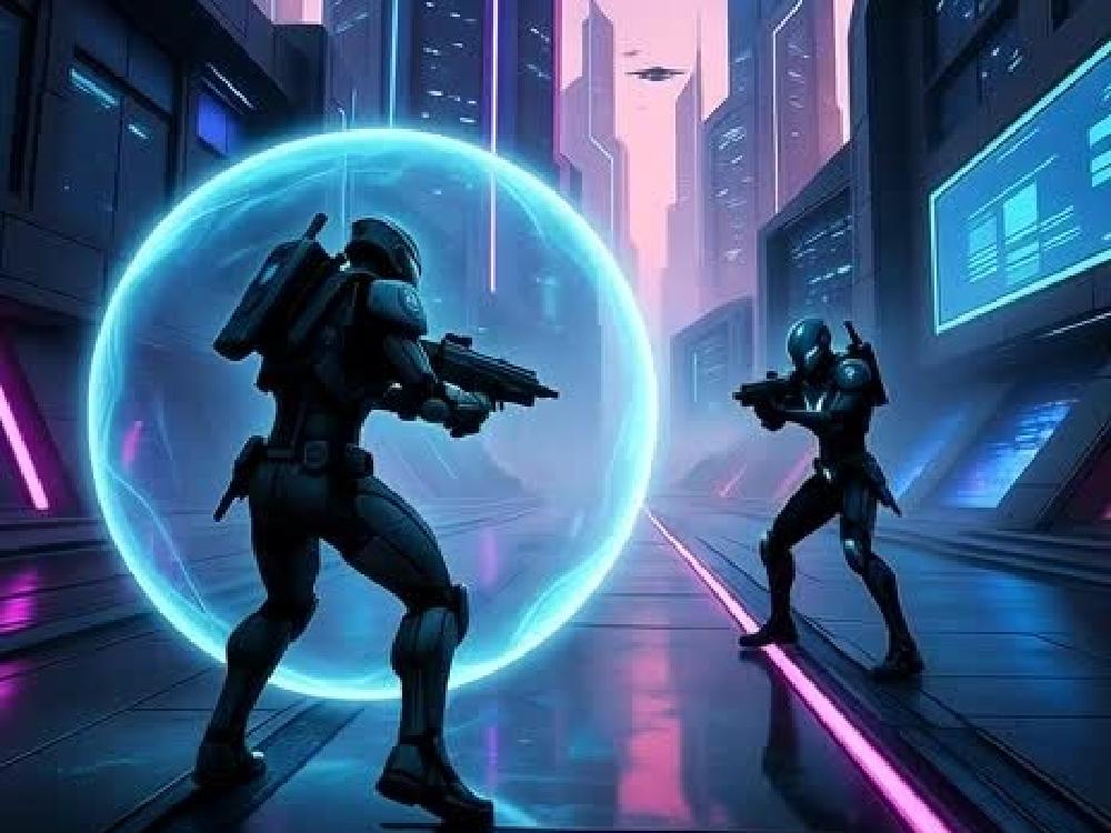 Battle Clash Arena: бій двох бійців на неоновій арені